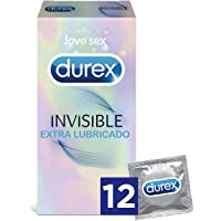 Durex Invisible Extra Lubricado 12 Preservativos